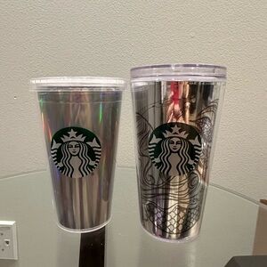 Starbucks Grande Silver Cup Set